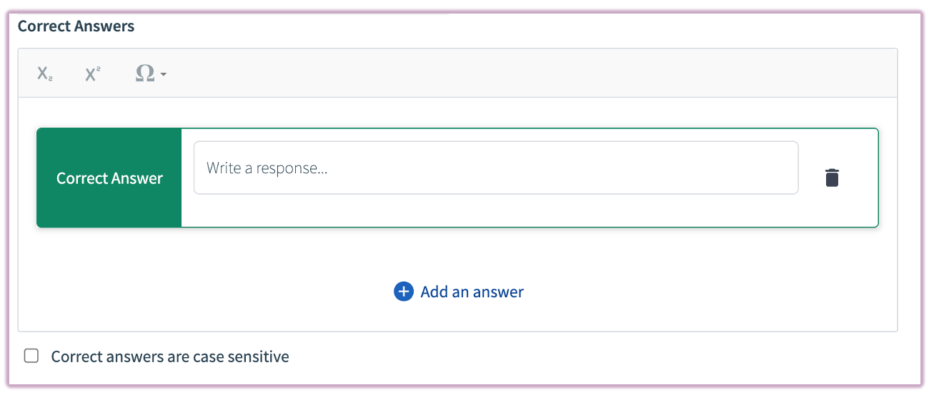 Educator: Creating a Word Answer Question