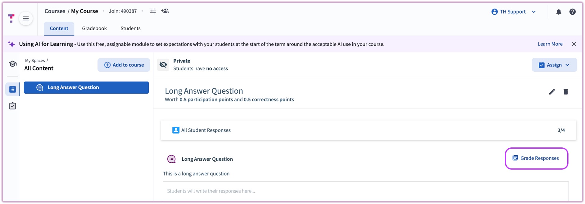 Educator: Long Answer Questions