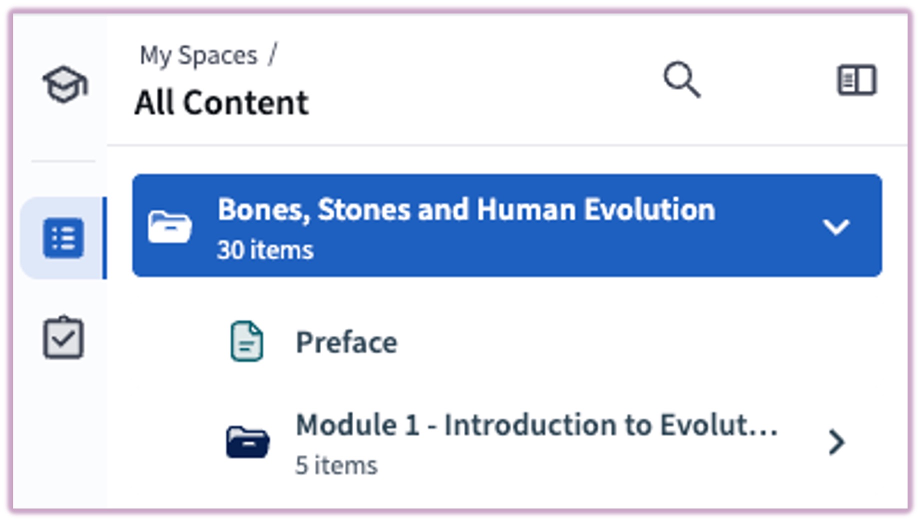 Student: Content Search