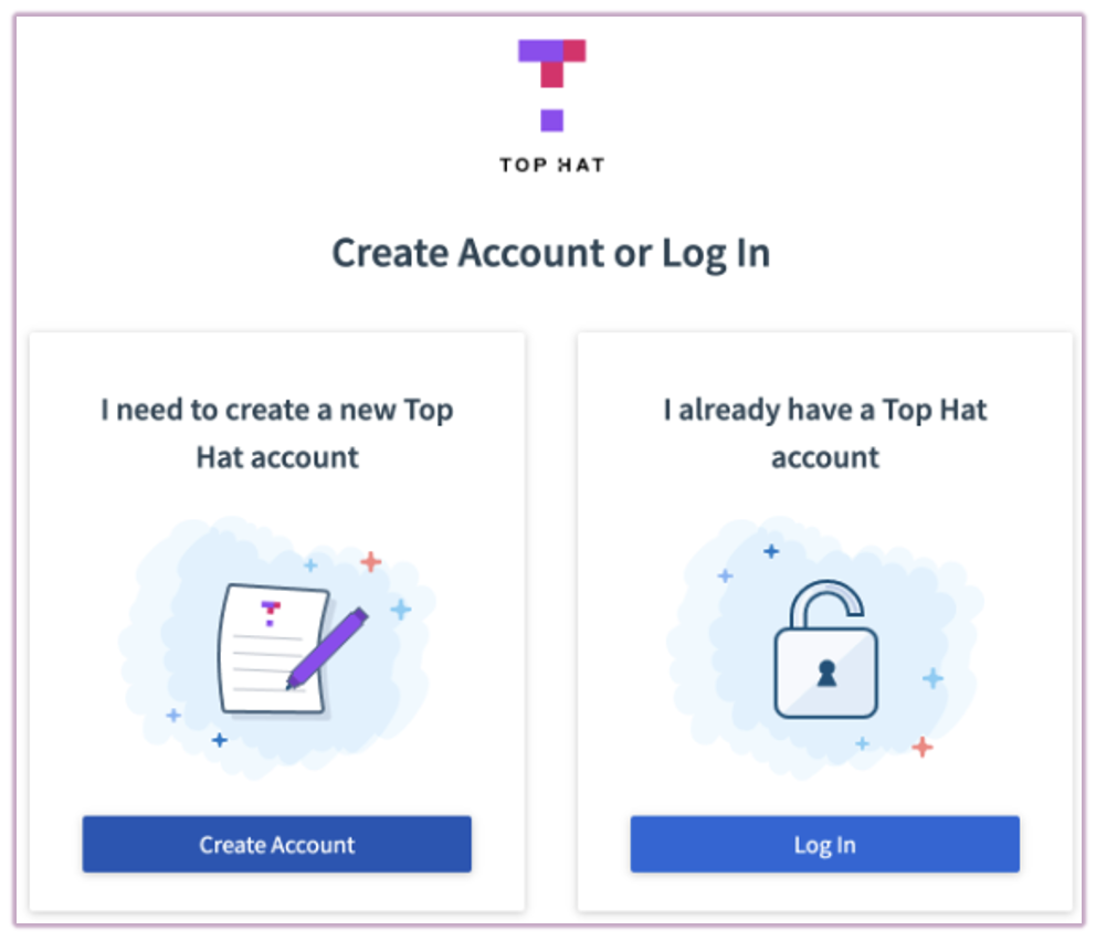 Landing page for new users arriving from an email invitation, showing options to Sign Up or Log In.