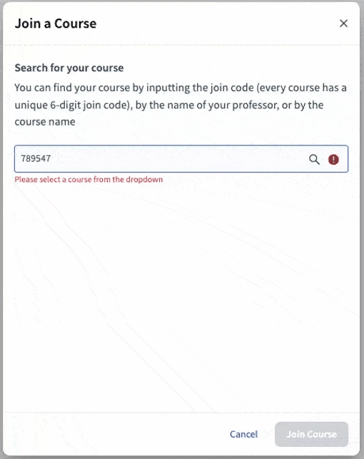 The Access Key entry field within the Top Hat checkout screen.