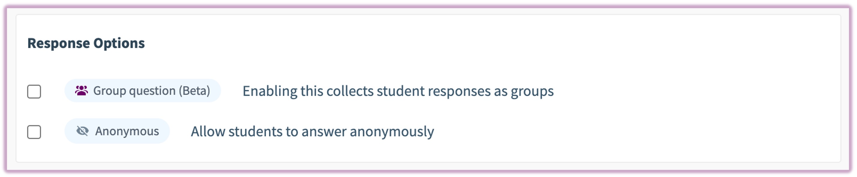 Educator: Sorting Questions