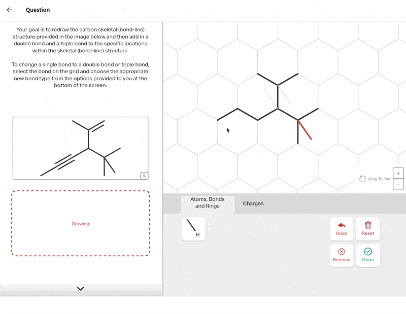 Educator: Creating a Chemistry Drawing Question (Powered by Aktiv)